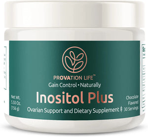 PROVATION LIFE Inositol Plus Powder with Myo-Inositol & Folic Acid for PCOS, Fertility, Ovulation, Hormone Balance & Menstrual Function - Doctor Formulated, Clinical Strength & Vegan - 30 Day Supply