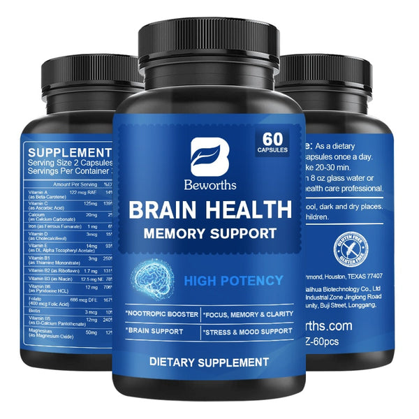 Plus Vegetarian Health Brain T Supplement Supports Memory,Focus,Clarity, &Mental Energy with,Plus Phosphatidylserine&Huperzine A in Pakistan