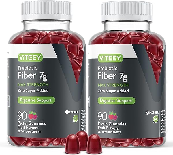 Prebiotic Fiber Gummies for Adults, 7g - Zero Sugar Added - Fiber Supplement Gummies for Digestive Health Regularity & Natural Weight Support - Vegan, Gelatin Free - Chewable Fruit Flavored Gummy in Pakistan in Pakistan