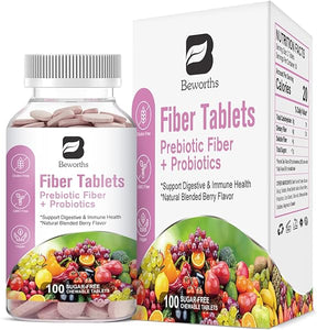 Prebiotics and Probiotics for Women & Men - Probiotics Dietary Fiber Supplement for Digestive Health, Digestive Enzymes Pre Probiotics Supports Gut Health, Immunity Health, Sugar-Free in Pakistan