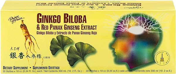 Prince Of Peace Ginkgo Biloba & Red Panax Ginseng Extract, 30 Bottles, 0.34 fl. oz. Each – Ginkgo Biloba Supplement – Chinese Red Panax Ginseng Extract – Supports Overall Well-Being in Pakistan in Pakistan