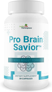 Pro Brain Savior - Nootropic Brain Supplement - Pro Mind Boost Formula for Memory, Focus, & Clarity - Study Pills - Bacopa, Niacin, Caffeine + L-Theanine, GABA - Promote Memory Retention & Learning in Pakistan