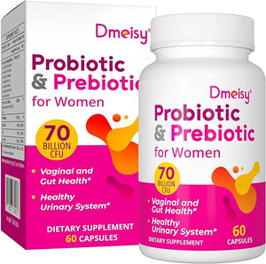 Probiotics for Women, 70 Billion CFU Probiotics + Prebiotics & D-Mannose, 13-IN-1 Women's Probiotics for Vaginal, Urinary Immune & Digestive Health, pH Balance, Constipation, Diarrhea - 2 Month Supply in Pakistan