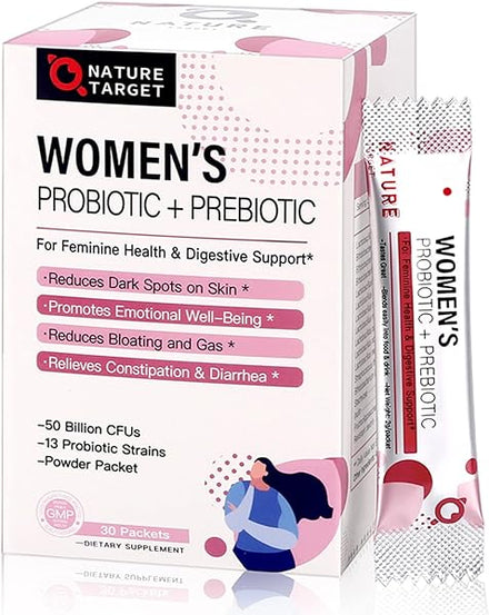 Probiotics for Women Probiotic Powder Supplement - Prebiotics and Probiotics for Weight Loss, Immune and Digestive Health Support in Pakistan