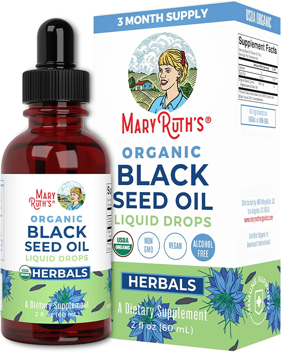 Pumpkin Seed Oil Liquid Drops by MaryRuth's | 2 Month Supply | Sugar Free | USDA Organic Pumpkin Seed Oil for Men & Women | Urinary Tract Support | Hair & Skin Health | Vegan | Gluten Free | 1 Fl Oz