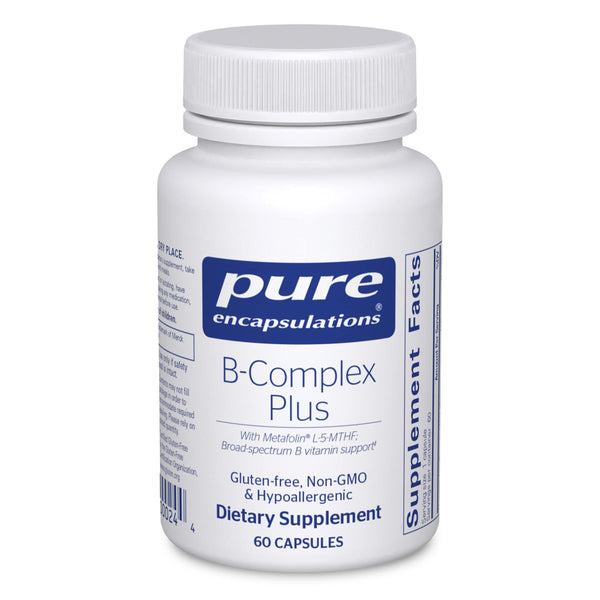 Pure Encapsulations B-Complex Plus - B Vitamins Supplement to Support Neurological Health, Cardiovascular Health, Energy Levels & Nervous System Support* - with Vitamin B12 & More - 60 Capsules in Pakistan