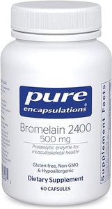 Pure Encapsulations Bromelain 2400 | 500 mg Supplement for Immune and Digestive Support, Enzymes, Joints, Muscle Recovery, and Bone Health* | 60 Capsules in Pakistan