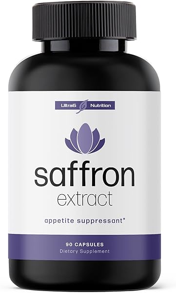 Pure Saffron Extract - Appetite Suppressant for Weight Loss Women & Men - Natural Hunger & Craving Control Supplement - Saffron Supplements for Energy & Mood Lift - 90 Capsules - Made in USA in Pakistan in Pakistan