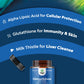 Reduced Glutathione Supplement with Glutamic Acid - L Glutathione 500mg Per Serving with Silymarin Milk Thistle Extract ALA Alpha Lipoic Acid Complex for Liver Support Skin Complexion Immunity