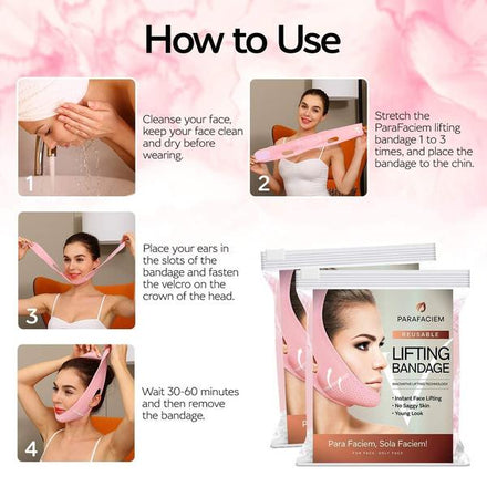 Reusable V Shaped Slimming Face Mask Facial Slimming Strap Face Lifting Belt