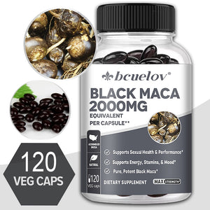 Maca Extract Capsules, Supplement for Men and Women, Enhance Energy, Improve Erection, Vegetarian Capsules