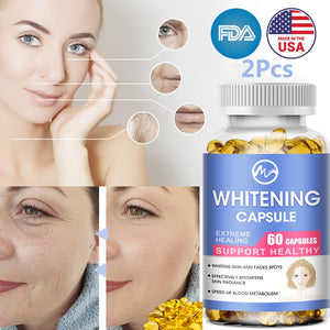 Minch Whitening Capsules Glutathione Softgels Effective Skin Lighten Supplement Dark Spots Melasma Acne Scar Remover Antioxidant