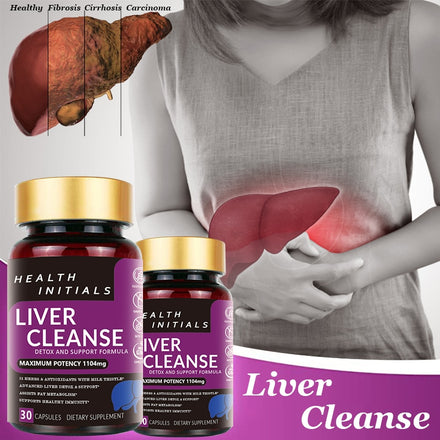"Liver Cleanse: Repair, Prevent Cirrhosis, Fatty Liver Support - 30 Caps"