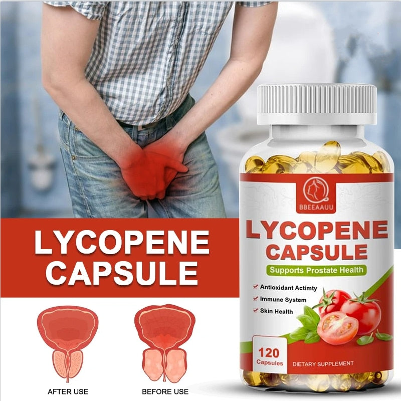 BEAU Tomato Extract Lycopene Capsule Men Prostate Health Improve Fertility and Sperm Quality Urethral Health Enhance Immunity