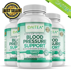 Premium Blood Pressure Support Vitamin Supplement - Supports Cardiovascular, Circulatory Health, Heart & Blood Sugar Health