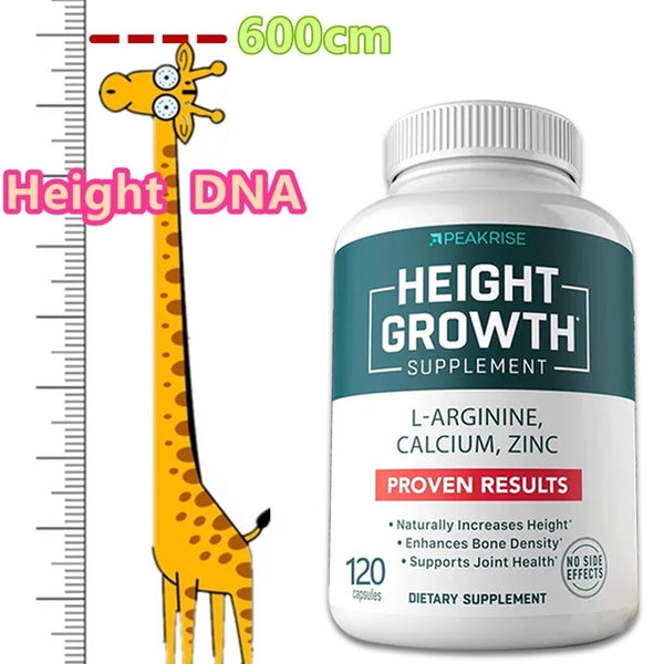 Height Boosting Vitamin Pills - L-Arginine Calcium Zinc Supplement - Height Boosting Vitamin Pills For Everyone - HGH Free in Pakistan