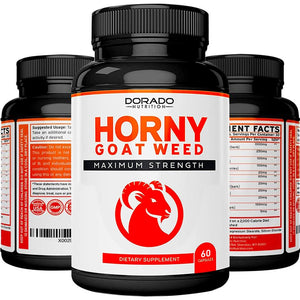 Horny Goat Grass Capsules - Male Performance Supplement to Increase Energy, Stamina, Motivation and Muscle Mass