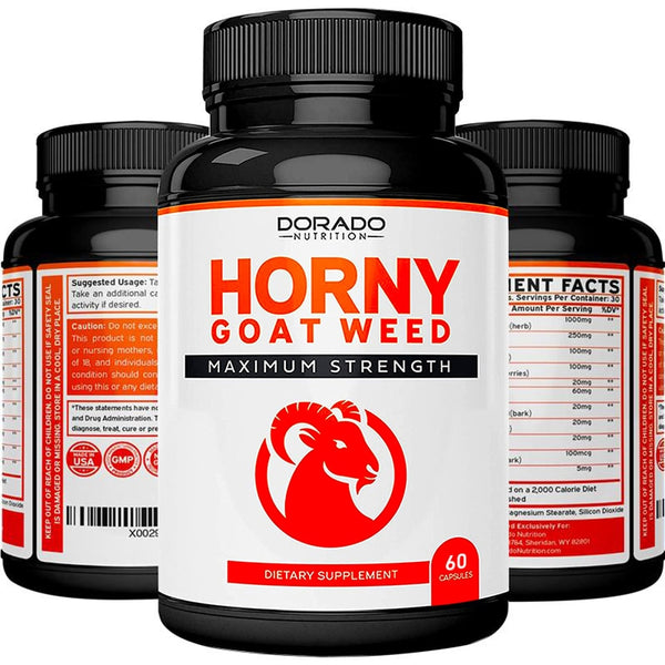 Horny Goat Grass Capsules - Male Performance Supplement to Increase Energy, Stamina, Motivation and Muscle Mass in Pakistan