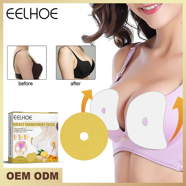 EELHOE 10Pcs Ginger Breast Enhancement Patch Boobs Firm and Plump Boob Care Patch Chest Lifting Patch Breast Enlargement Product in Pakistan