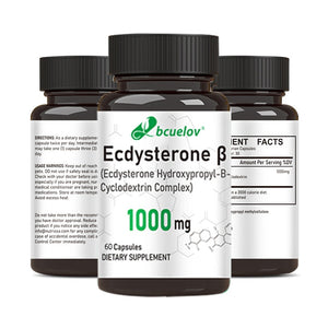 Ecdysterone Capsules - Helps Build Muscle, Burn Fat & Enhance Men's Health Supports Metabolism, Improves Endurance