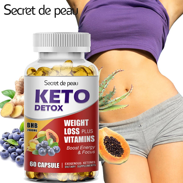 SDP Diet Fast Slimming Pills 100% Organic Keto Detox Capsules Flat Belly Deep Clean&Detox Provide Energy Fat Burner Lose weight in Pakistan