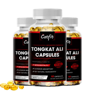 Catfit Powerful Tongkat Ali Capsules Anti-fatigue Contains Dietary Fiber Potency Kidney Health Male Energy Supplement For Men