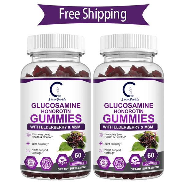 HOT Glucosamine Chondroitin Gummies with MSM & Elderberry Joint & Best Cartilage & Immune Support Supplement For Men & Women in Pakistan