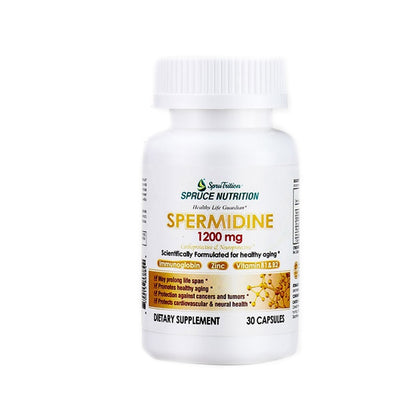 Spruce Small Molecule Spermidine Capsules 30 Capsules Free Shipping