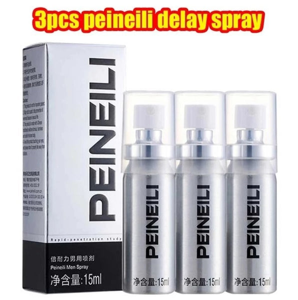 3pcs Peineili Delay Spray Massage Oil Male Delay for Men Spray Male External Use Anti Premature Ejaculation Prolong 60 Minutes