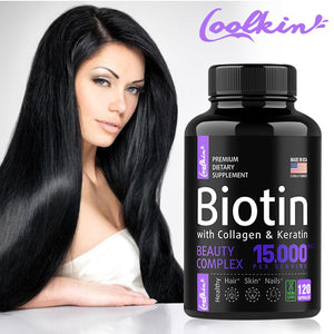 Hair Growth Supplements, Keratin Supplements with Collagen, Biotin - Hair, Skin & Nails Vitamins - Joint & Gut Health