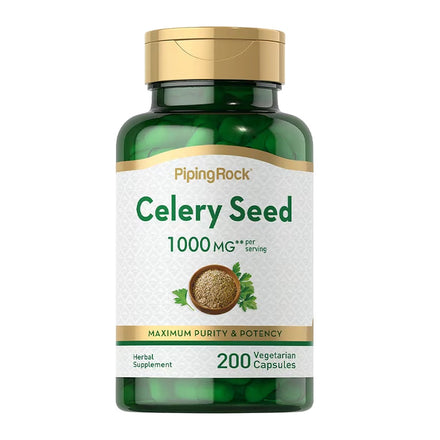 Celery Seed 1000 mg Maximum Purity & Potency 200 Capsules
