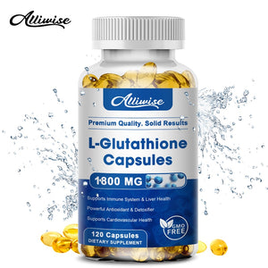 Alliwise Glutathione Collagen Capsules Supplement Antioxidant Anti-Aging Boosting Immunity Dull Skin Whitening Health& Skin Care