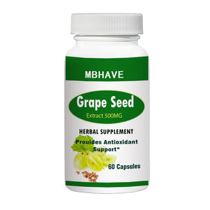 grape seed 500mg 60pcs support collagen formation, provide antioxidant support