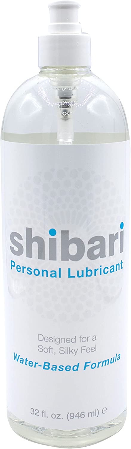 Shibari Premium Personal Lubricant, Water-Based Lube for Women, Men, and Couples, Lube Suitable for Vaginal, Solo or Anal Play, Compatible with Natural Rubber Latex, Polyurethane, and Polyisoprene Condoms, Flavorless and Unscented, 8 fl oz