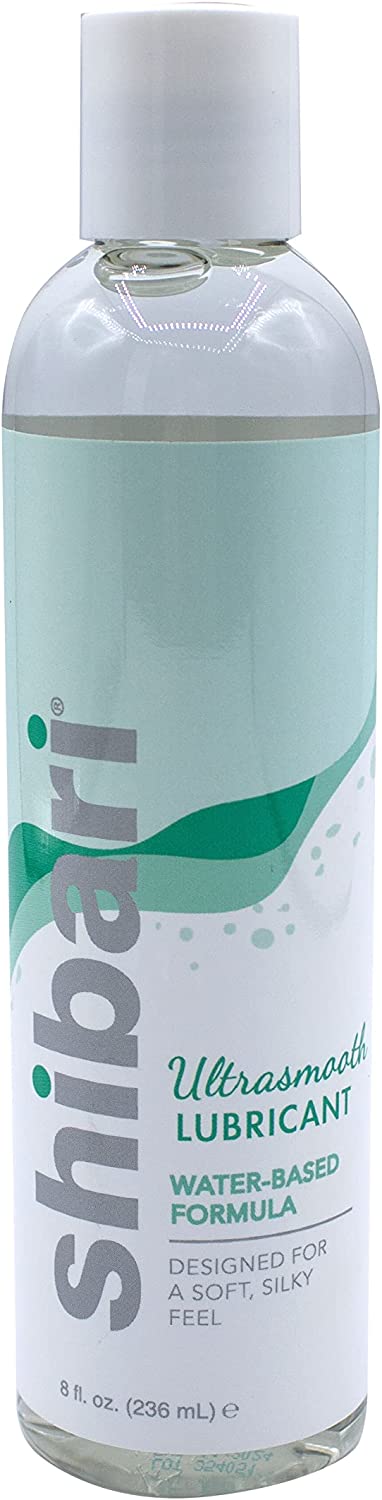 Shibari Premium Personal Lubricant, Water-Based Lube for Women, Men, and Couples, Lube Suitable for Vaginal, Solo or Anal Play, Compatible with Natural Rubber Latex, Polyurethane, and Polyisoprene Condoms, Flavorless and Unscented, 8 fl oz