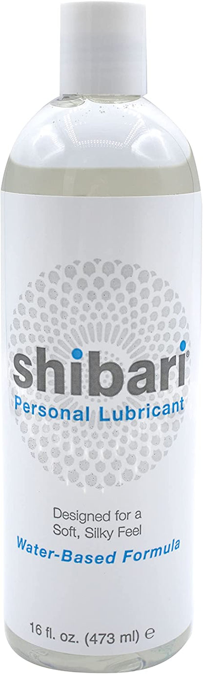 Shibari Premium Personal Lubricant, Water-Based Lube for Women, Men, and Couples, Lube Suitable for Vaginal, Solo or Anal Play, Compatible with Natural Rubber Latex, Polyurethane, and Polyisoprene Condoms, Flavorless and Unscented, 8 fl oz