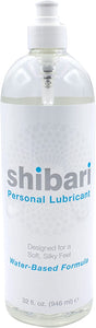 Shibari Premium Personal Lubricant, Water-Based Lube for Women, Men, and Couples, Lube Suitable for Vaginal, Solo or Anal Play, Compatible with Natural Rubber Latex, Polyurethane, and Polyisoprene Condoms, Flavorless and Unscented, 8 fl oz