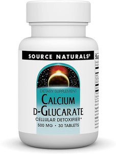 Source Naturals Calcium D-Glucarate 500mg Cellular Detoxifier - 30 Tablets in Pakistan