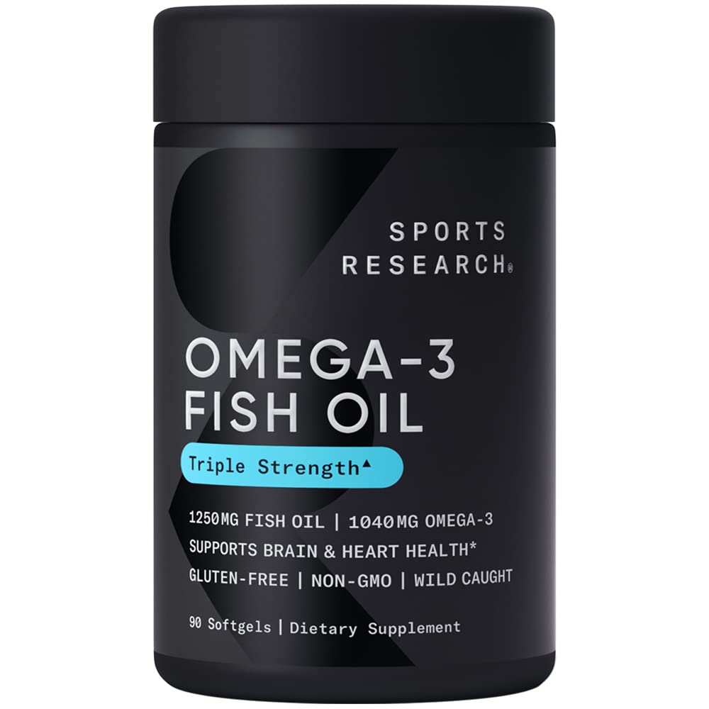 Sports Research Triple Strength Omega 3 Fish Oil - Burpless Fish Oil Supplement in Pakistan