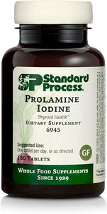 Standard Process Prolamine Iodine - Thyroid Support with Prolamine Iodine, Calcium Lactate, Iodine, Calcium, and Magnesium Citrate - 180 Tablets in Pakistan