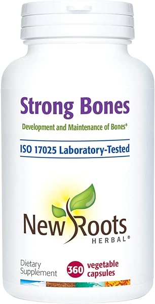Strong Bones - Calcium, Magnesium, Vitamin D3, VIT C, bioavailable K2 (MK-7) - GMO, Soy, Gluten Free - Supplement for Bone Health – (360 Veg Caps) in Pakistan in Pakistan