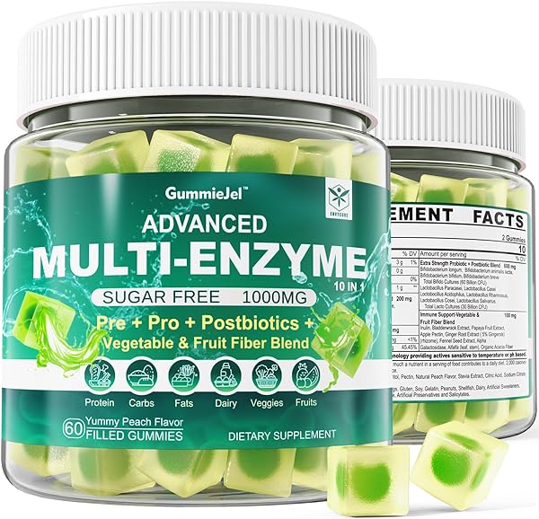 Sugar Free Digestive Enzymes Gummies 1000mg - in Pakistan