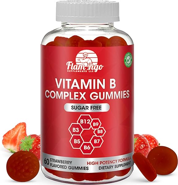 Sugar Free Vitamin B Complex Gummies - Vitamin B12, B7, B6, B3 (Niacin), B5, B8, B9 (Folate)- Third Party Tested- Prenatal, Vegan Diet, Older Adults - B Complex Vitamin Supplement- Two Month Supply in Pakistan in Pakistan
