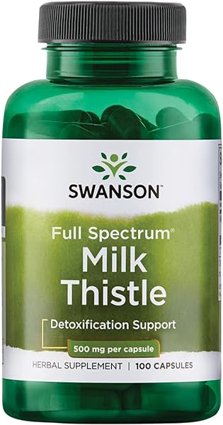 Swanson Milk Thistle-Herbal Liver Support Supplement-Natural Formula Helping to Maintain Overall Health & Wellbeing-(100 Capsules, 500mg Each) in Pakistan in Pakistan