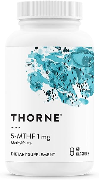 THORNE 5-MTHF 1mg - Methylfolate (Active B9 Folate) Supplement - Supports Cardiovascular Health, Fetal Development, Nerve Health, Methylation, and Homocysteine Levels - 60 Capsules in Pakistan in Pakistan