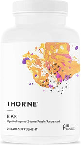 THORNE Multi Enzyme (Formerly B.P.P.) - Betaine, Pepsin, Pancreatin - Comprehensive Blend of Digestive Enzymes to Support Normal Digestion - Dairy-Free - 180 Capsules - 90 Servings in Pakistan