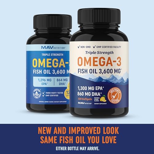 Triple Strength Omega 3 Fish Oil | 3600 mg EPA & DHA Supplement in Pakistan