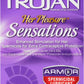 Trojan Her Pleasure Sensations Spermicidal Lubricated Condoms, 12ct