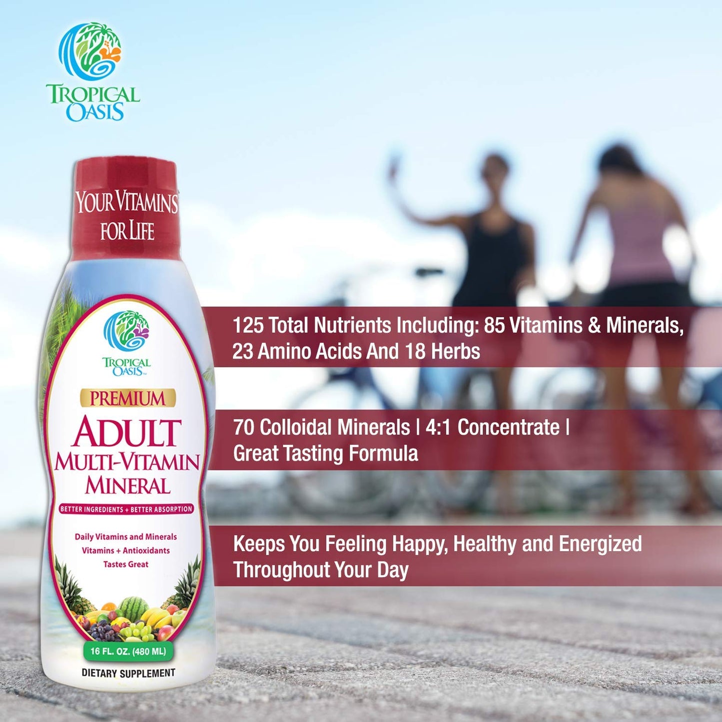 Tropical Oasis Adult Liquid Multivitamin -Liquid Multi-Vitamin Supplement in Pakistan