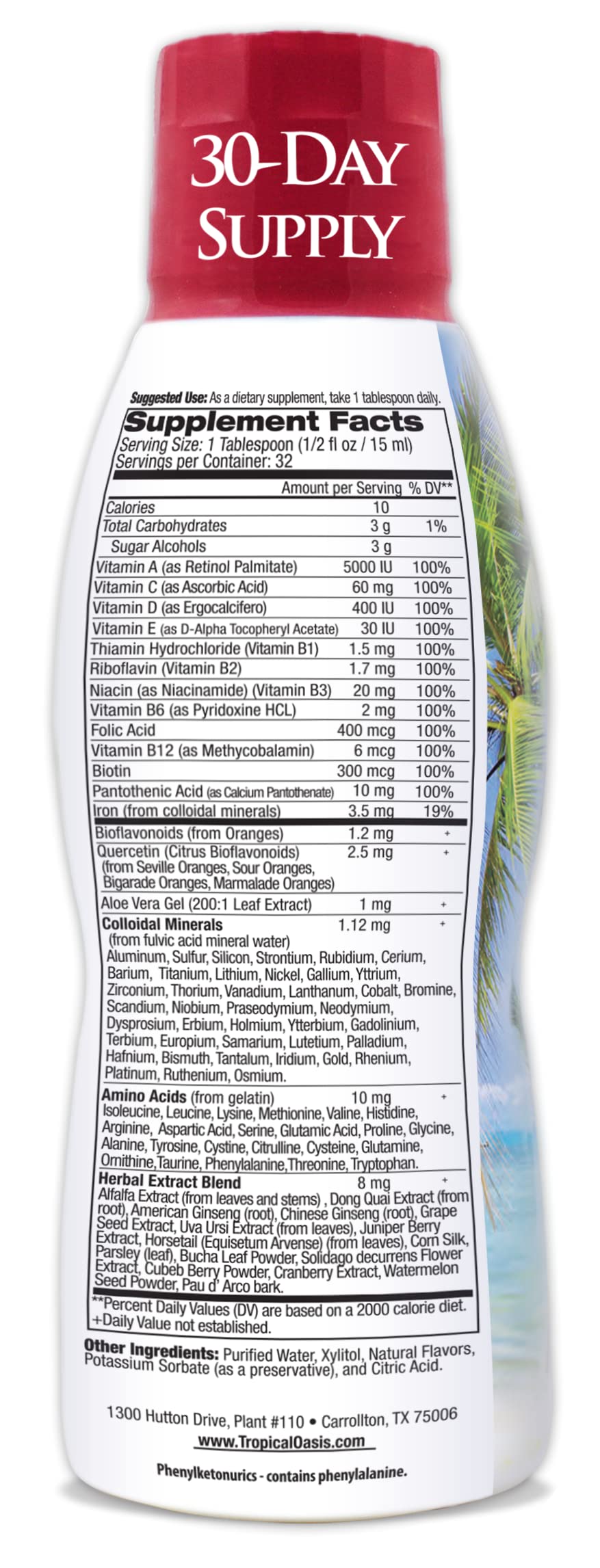 Tropical Oasis Adult Liquid Multivitamin -Liquid Multi-Vitamin Supplement in Pakistan